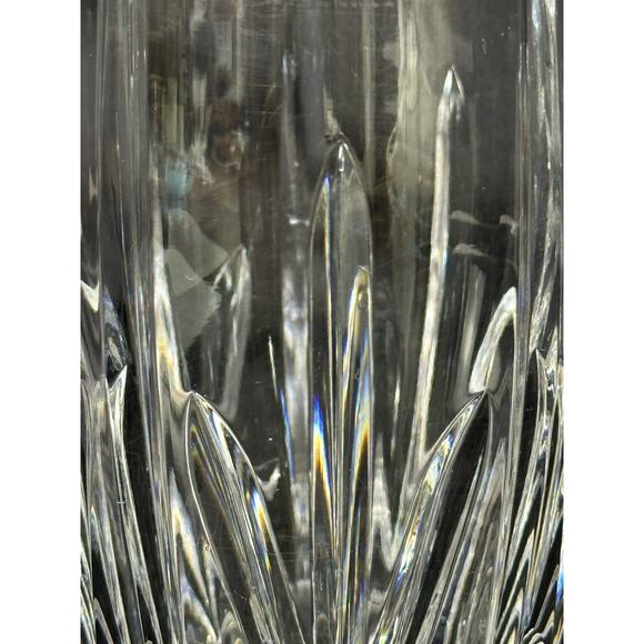 Irish Rose Leaded Crystal Vase Ireland-8" - Picture 3 of 8